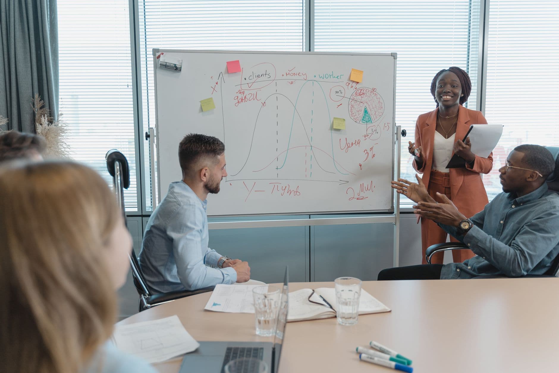 Strategy team planning a reputation campaign